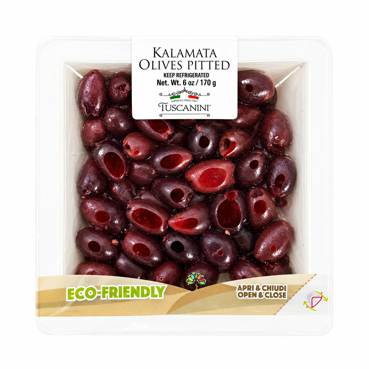 Pitted Kalamata Olives Tray — enhanced original product photograph