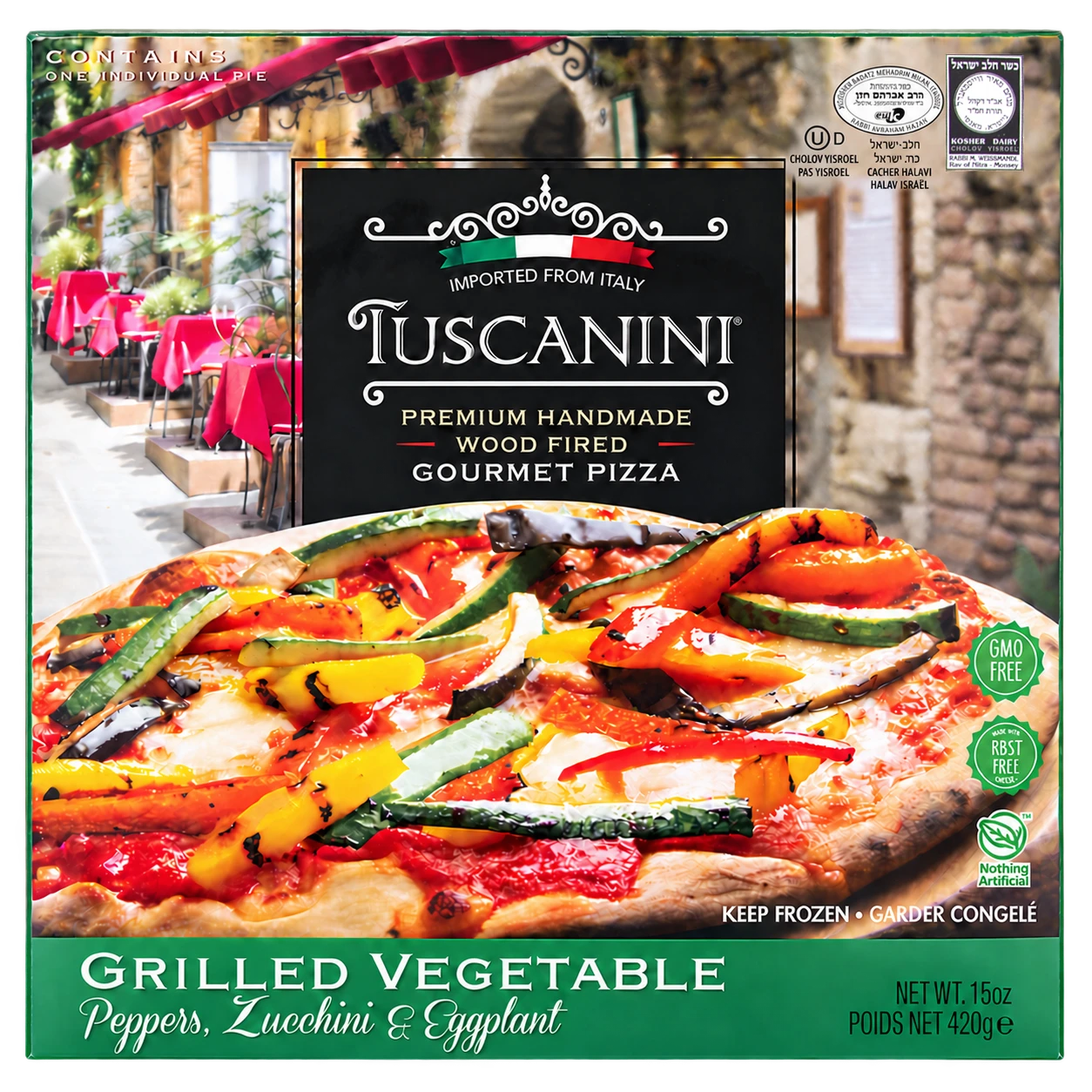 Grilled Vegetable Pizza — enhanced original product photograph