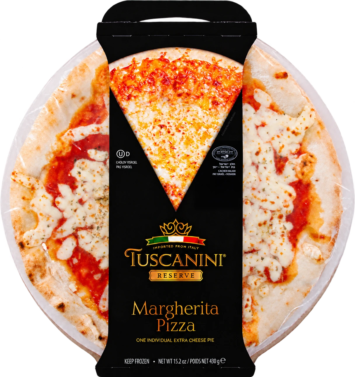 Reserve Margherita Pizza — enhanced original product photograph