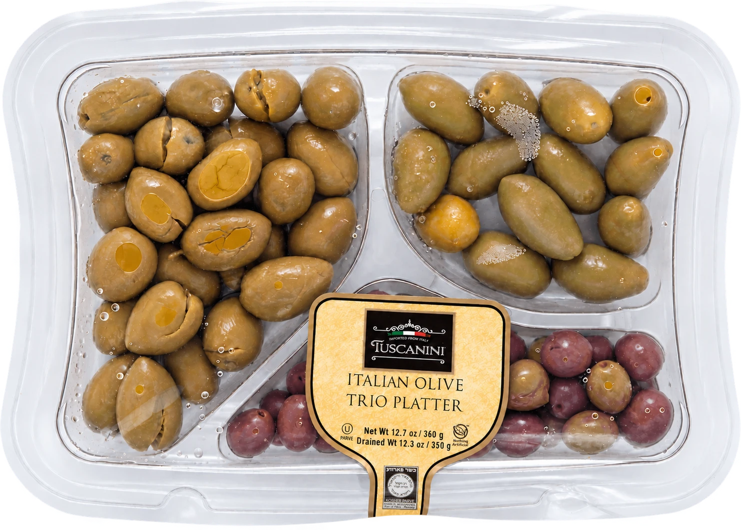 Italian Olives Trio Platter — enhanced original product photograph