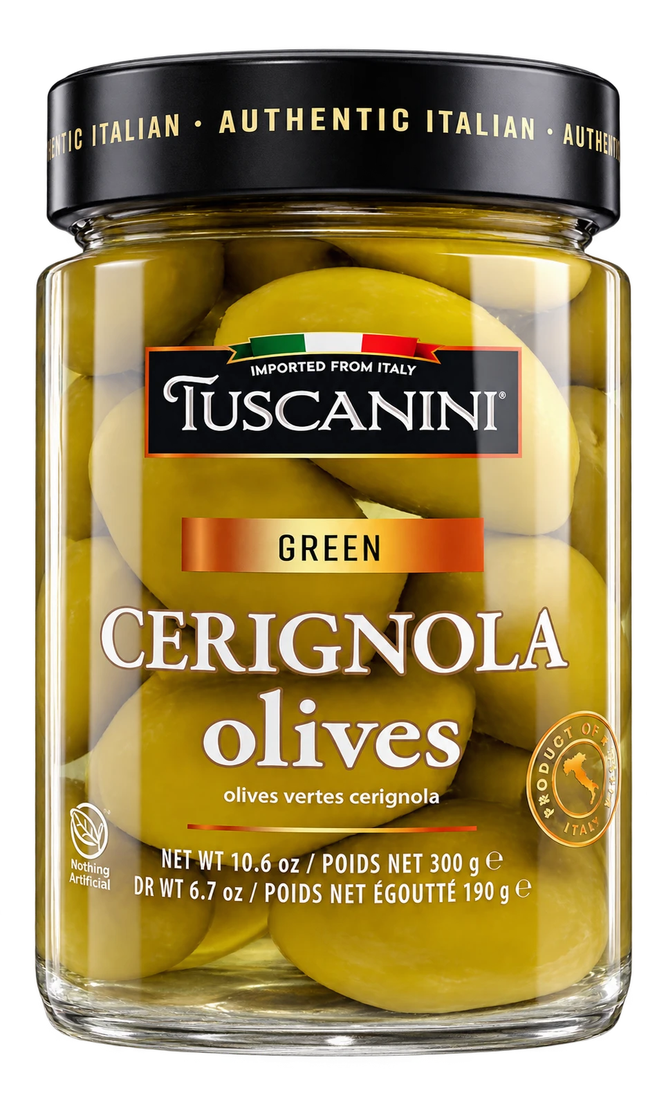 Green Cerignola Olives — enhanced original product photograph