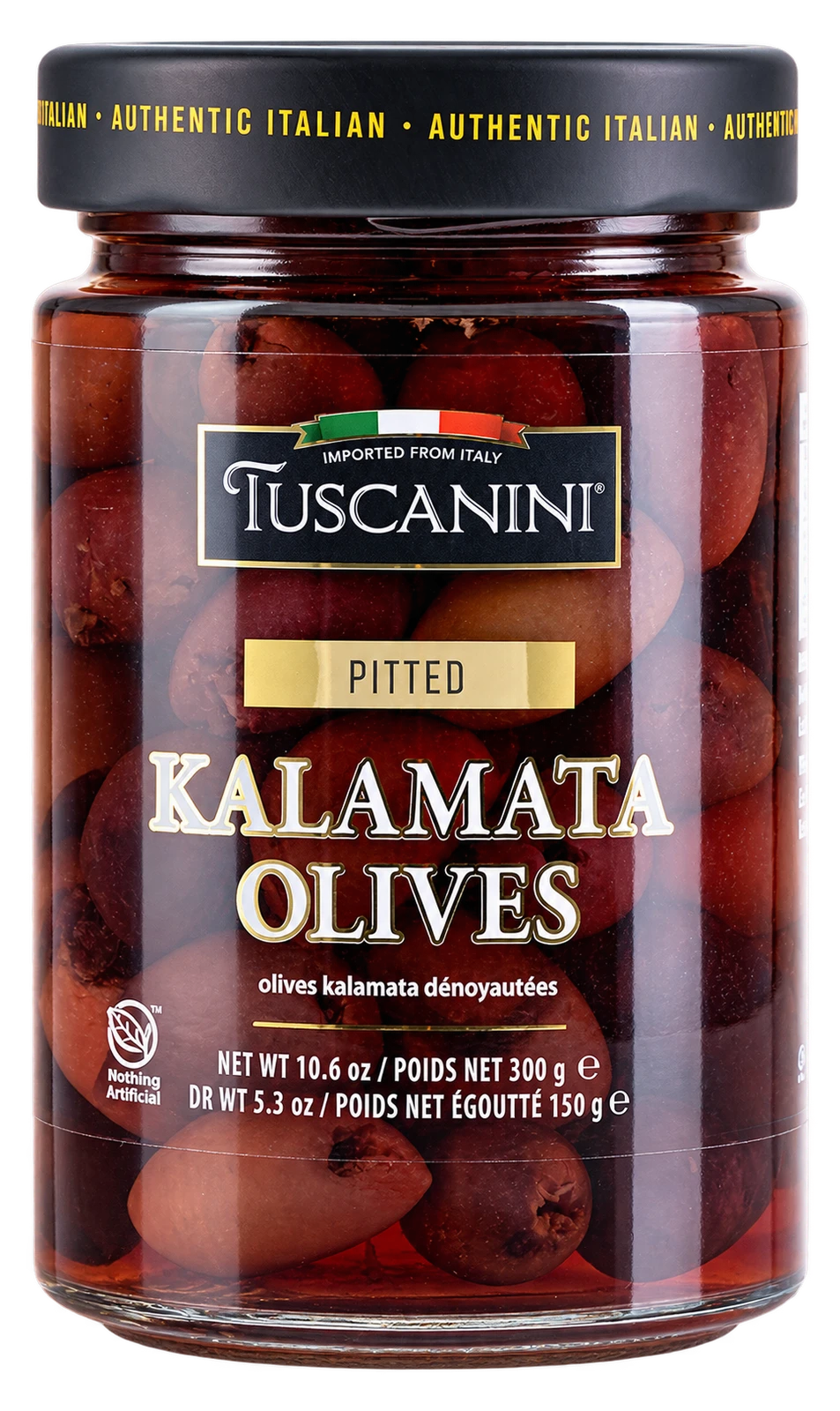 Pitted Kalamata Olives — enhanced original product photograph