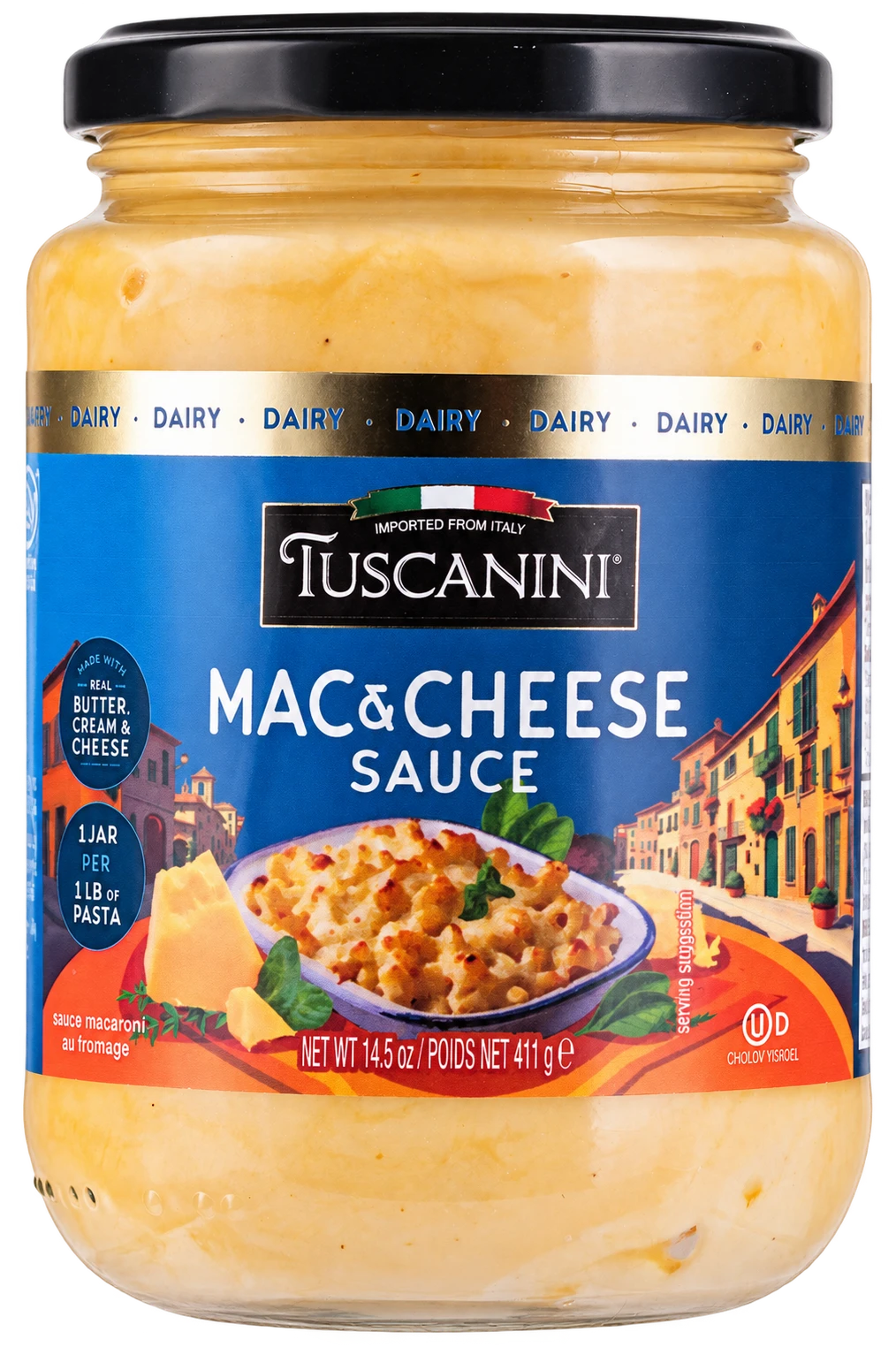 Mac & Cheese Sauce — enhanced original product photograph