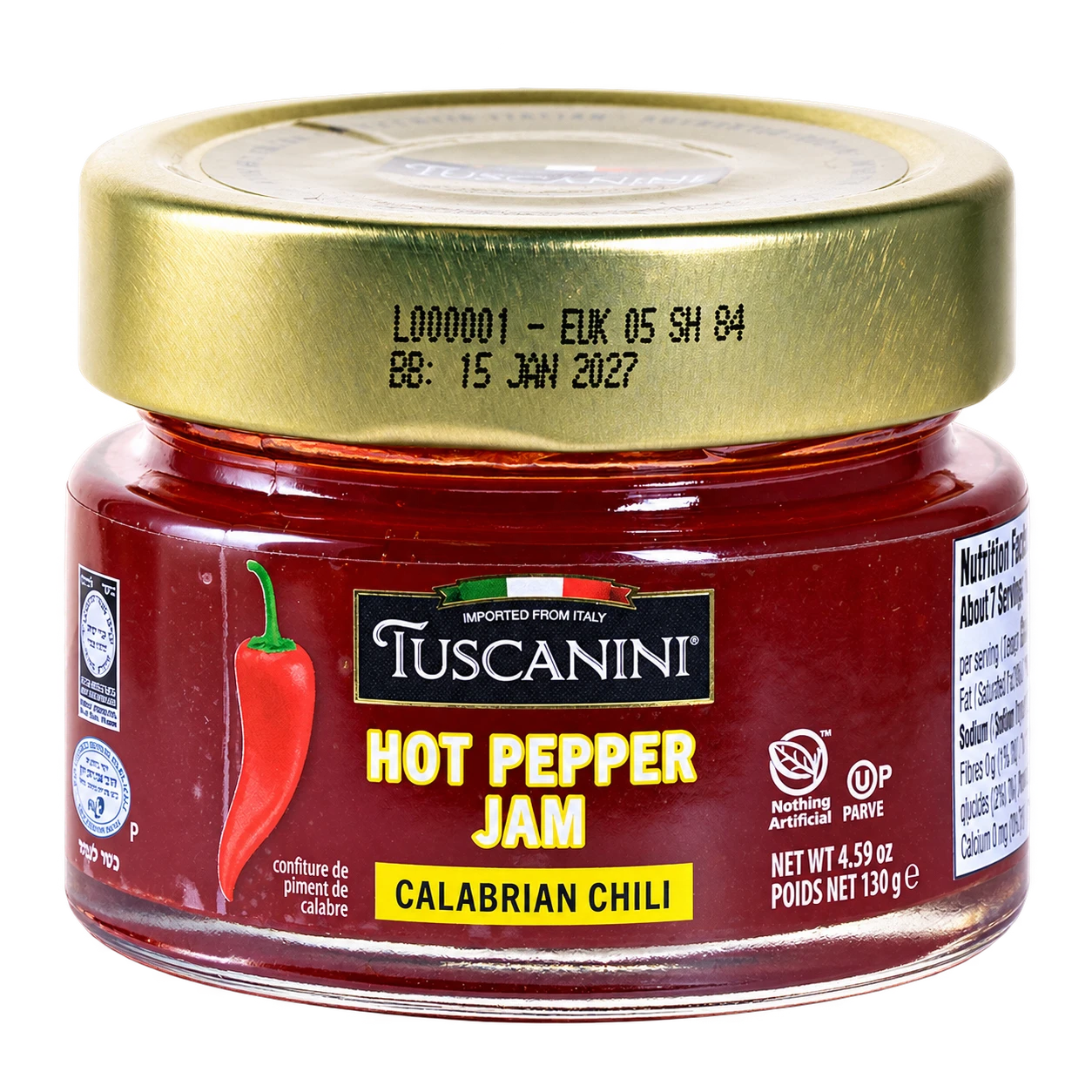 Calabrian Chili Hot Pepper Jam — enhanced original product photograph