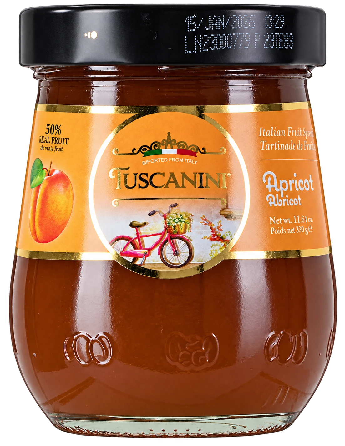 Apricot Fruit Spread Preserves — enhanced original product photograph