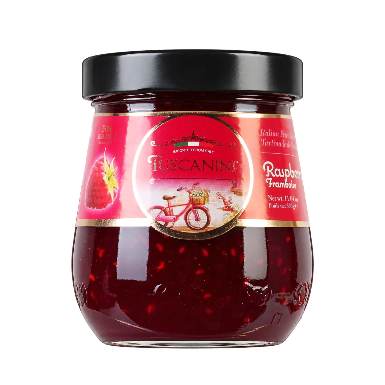 Raspberry Fruit Spread Preserves — enhanced original product photograph