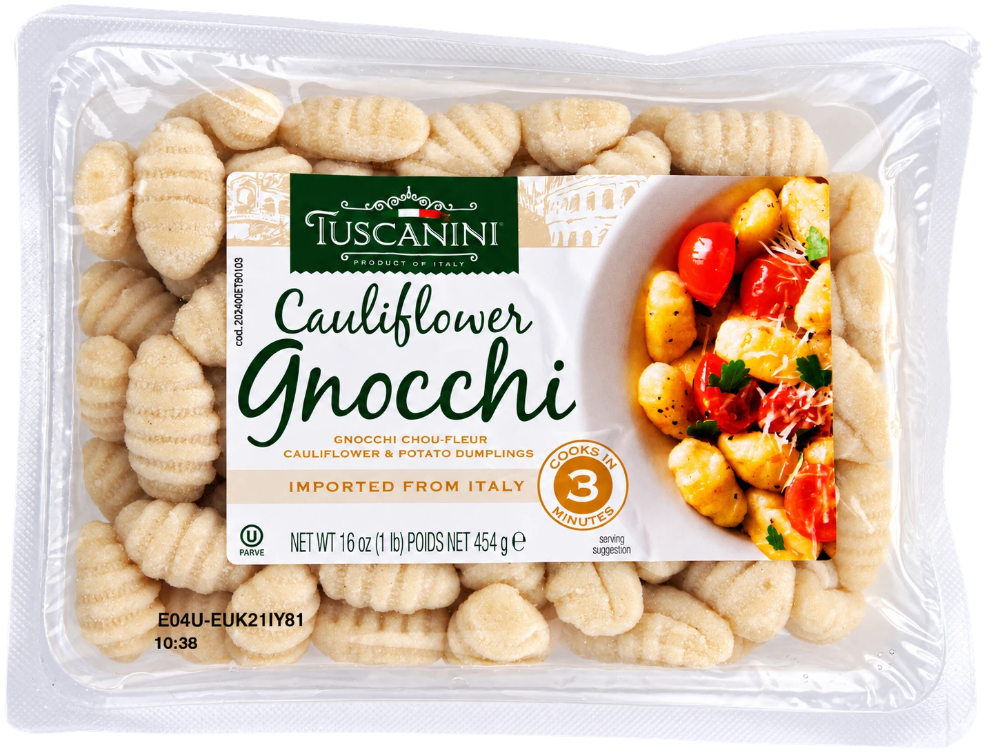 Cauliflower Gnocchi — enhanced original product photograph
