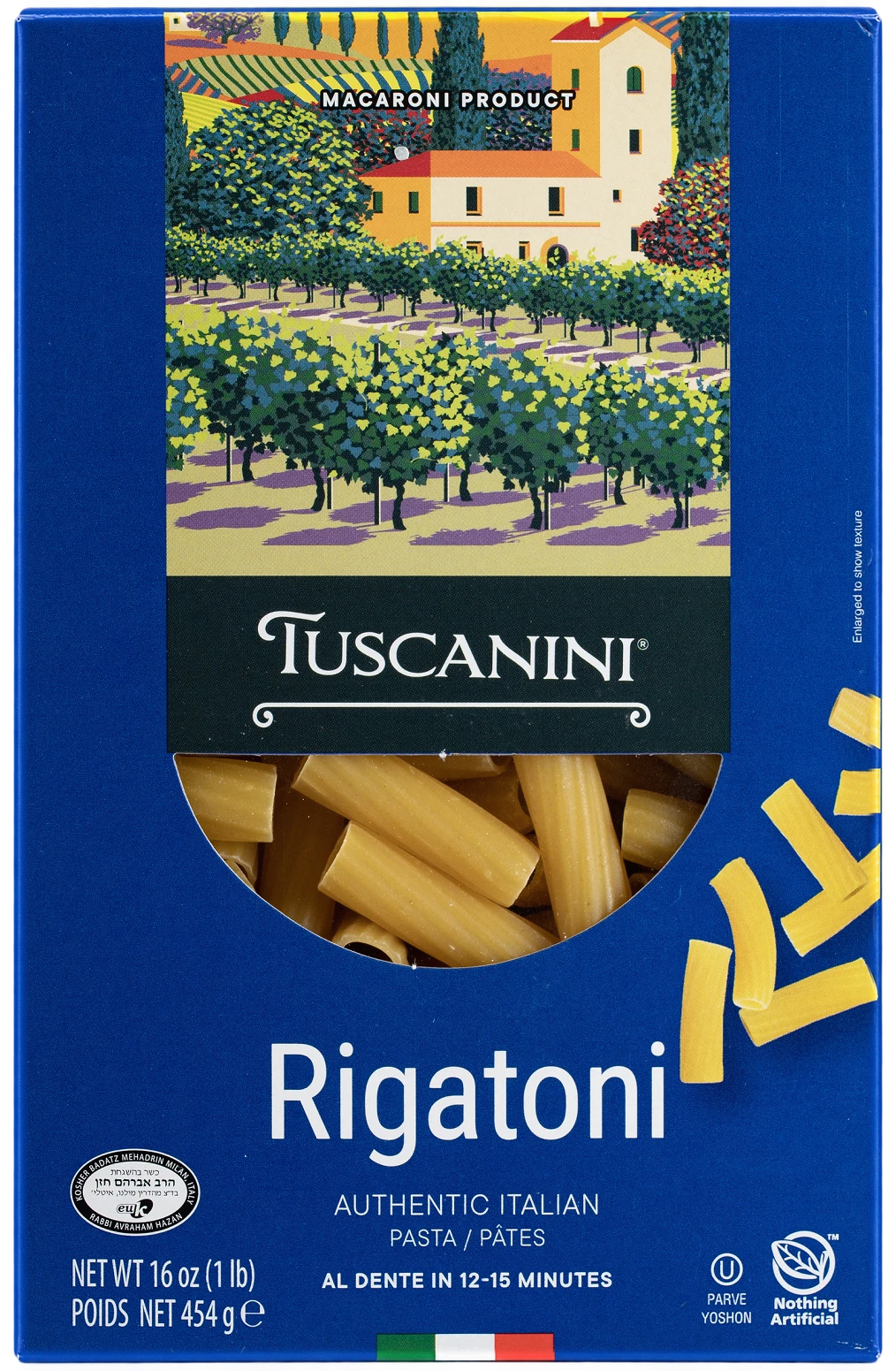 Rigatoni — enhanced original product photograph