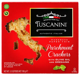 Oregano Parchment Crackers