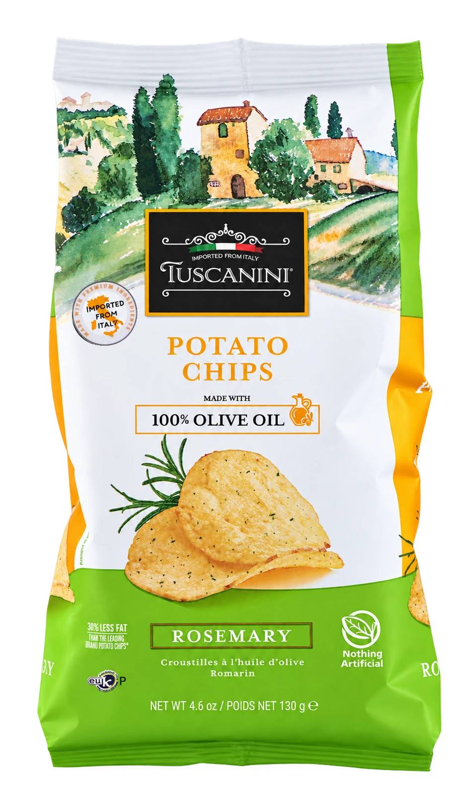 Rosemary Olive Oil Potato Chips — enhanced original product photograph