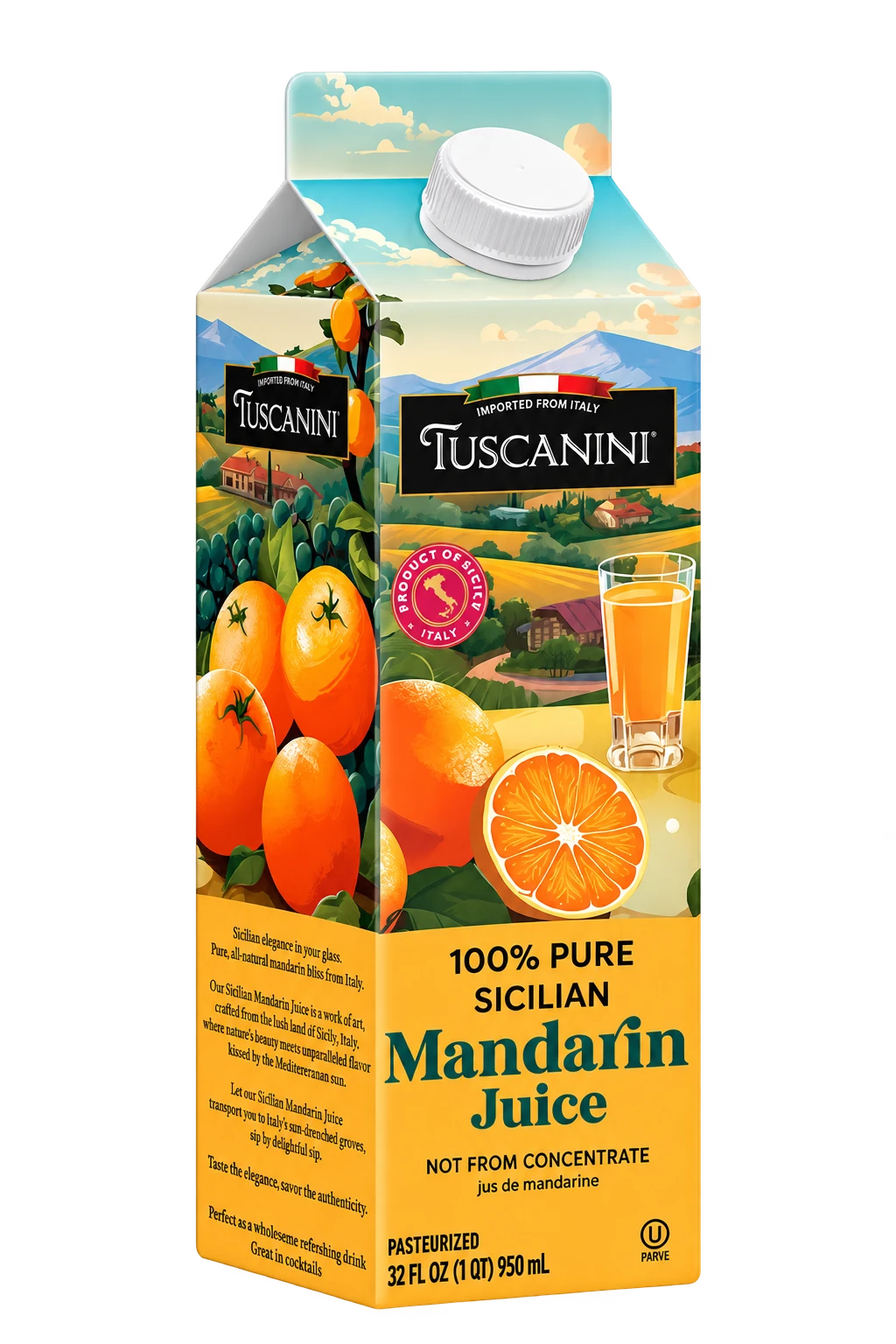 Mandarin Juice — enhanced original product photograph