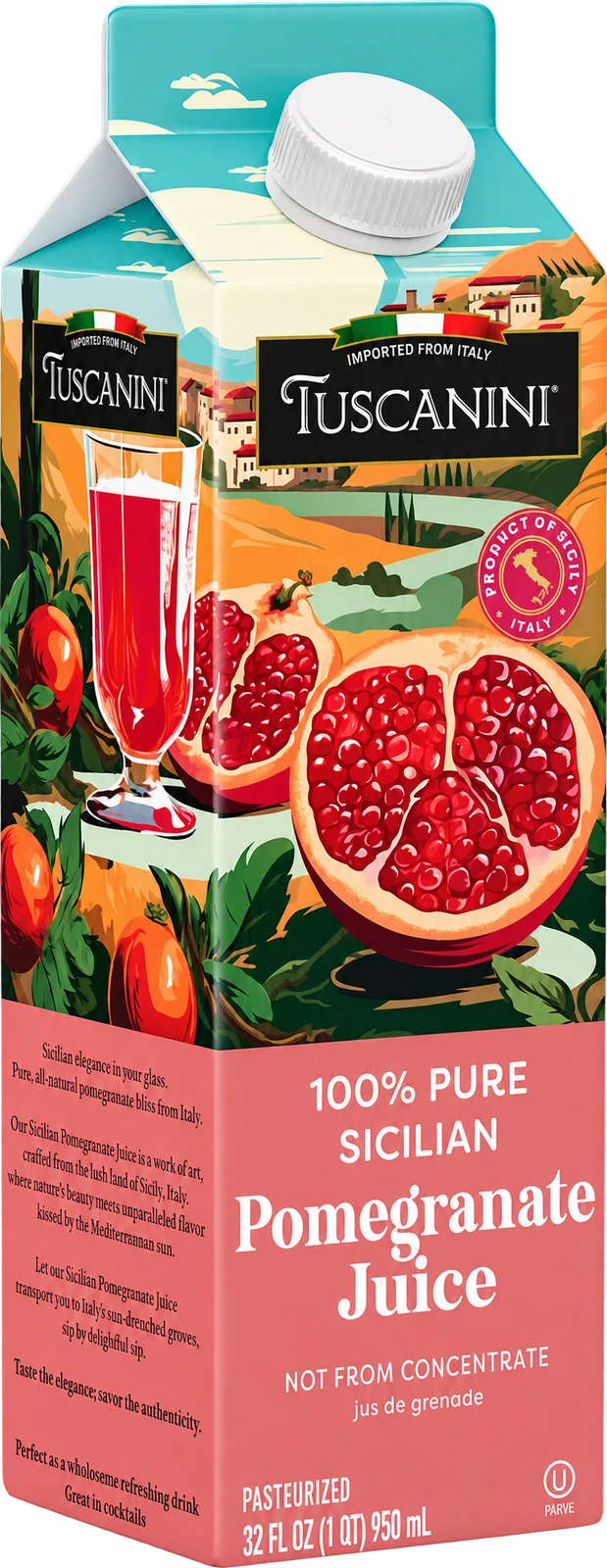 Pomegranate Juice — enhanced original product photograph