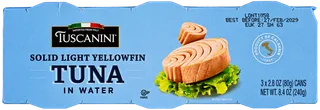 Solid Light Tuna in Water — Three Pack
