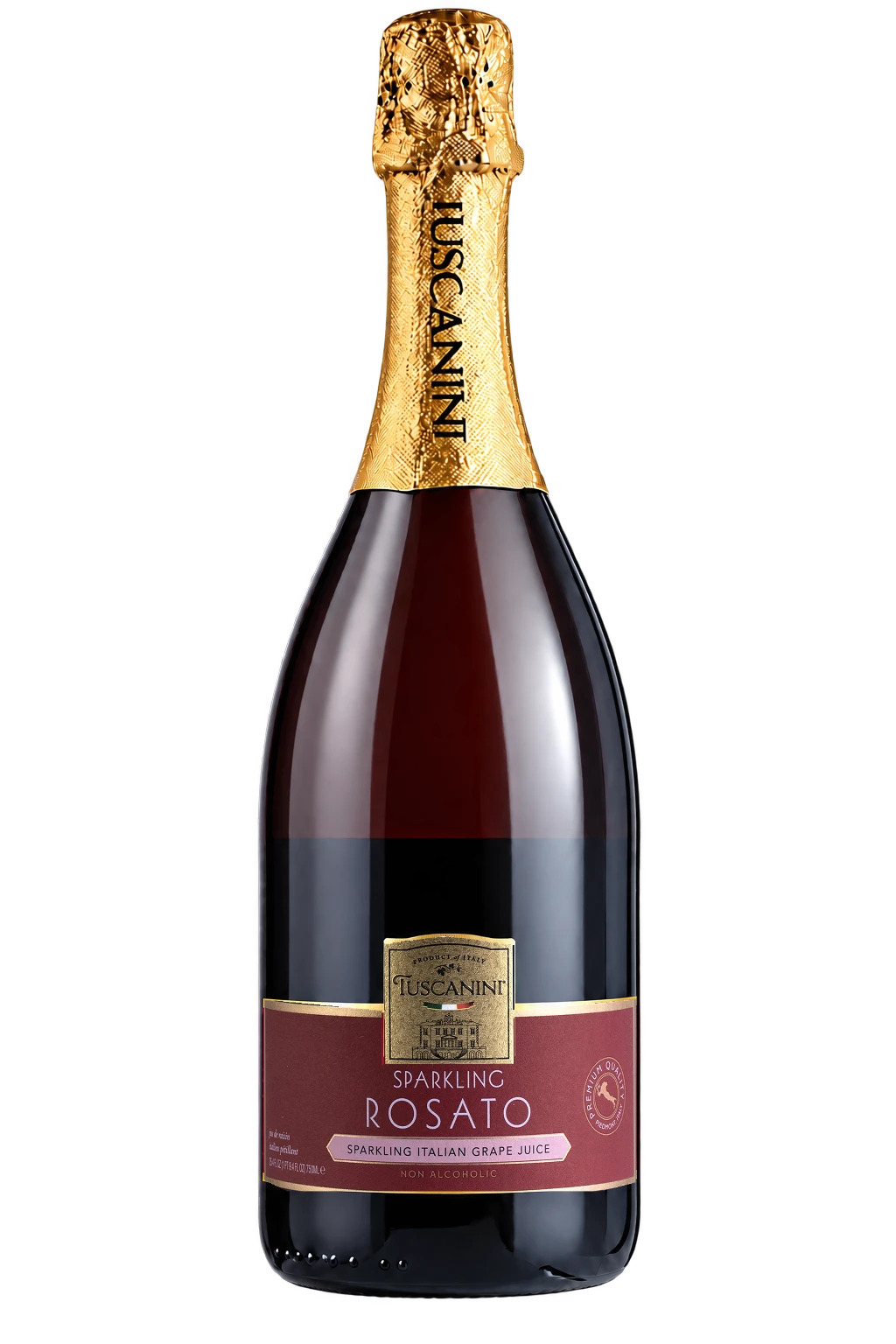 Sparkling Rosato Grape Juice — enhanced original product photograph
