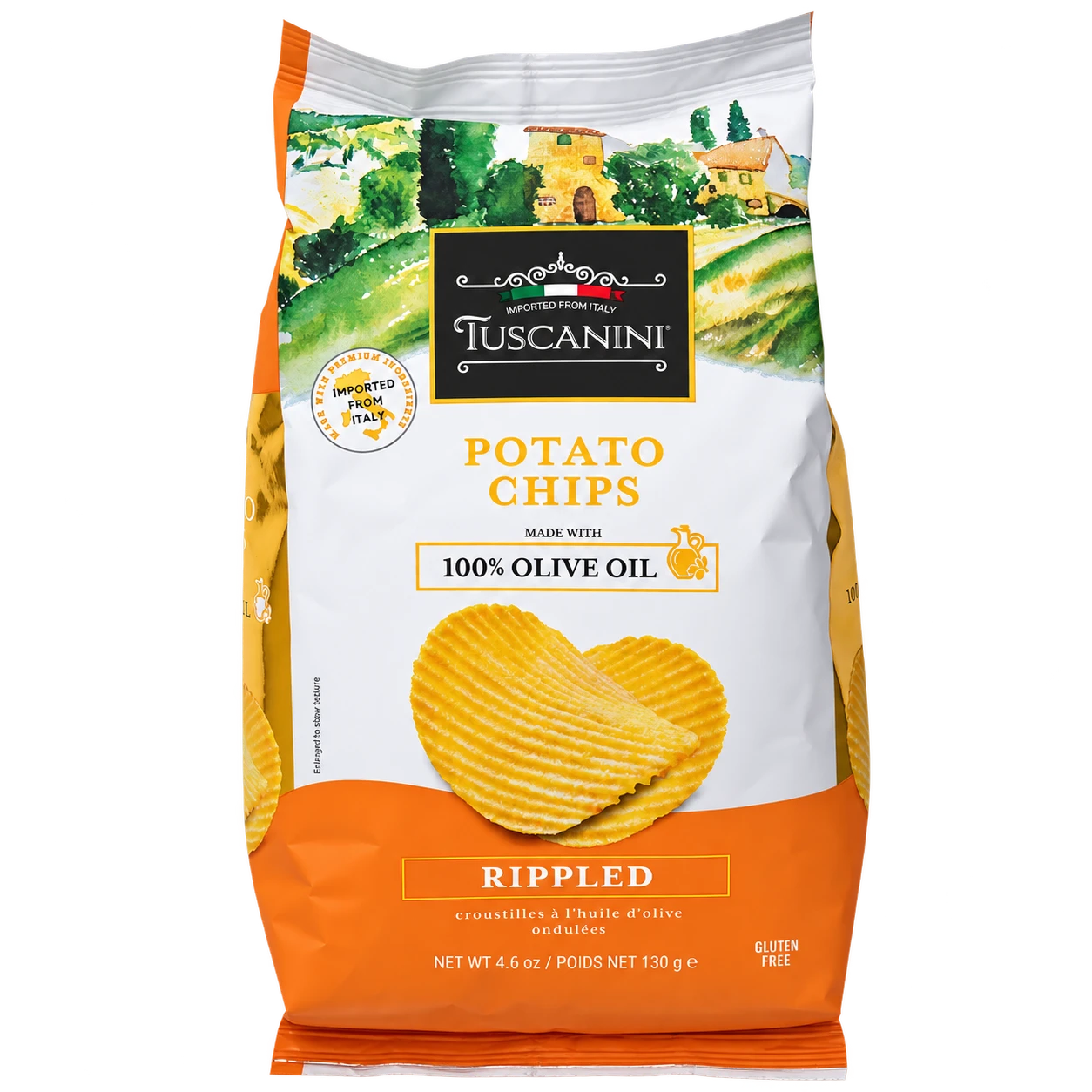 Rippled Potato Chips — enhanced original product photograph