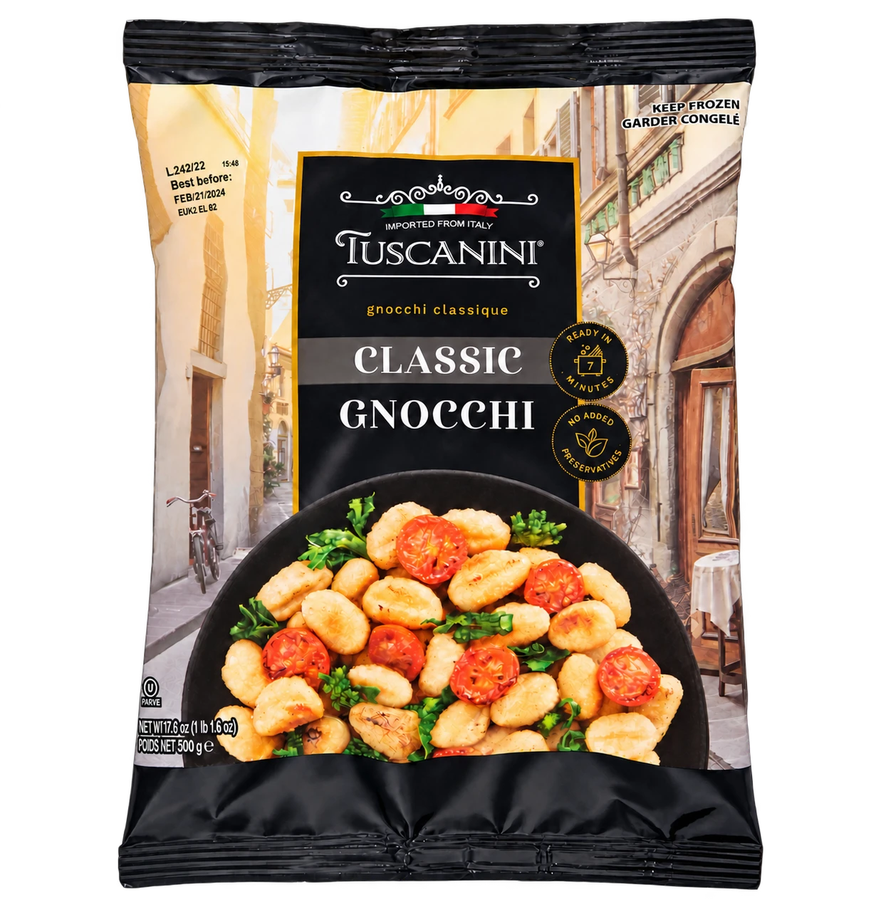 Frozen Potato Gnocchi — enhanced original product photograph