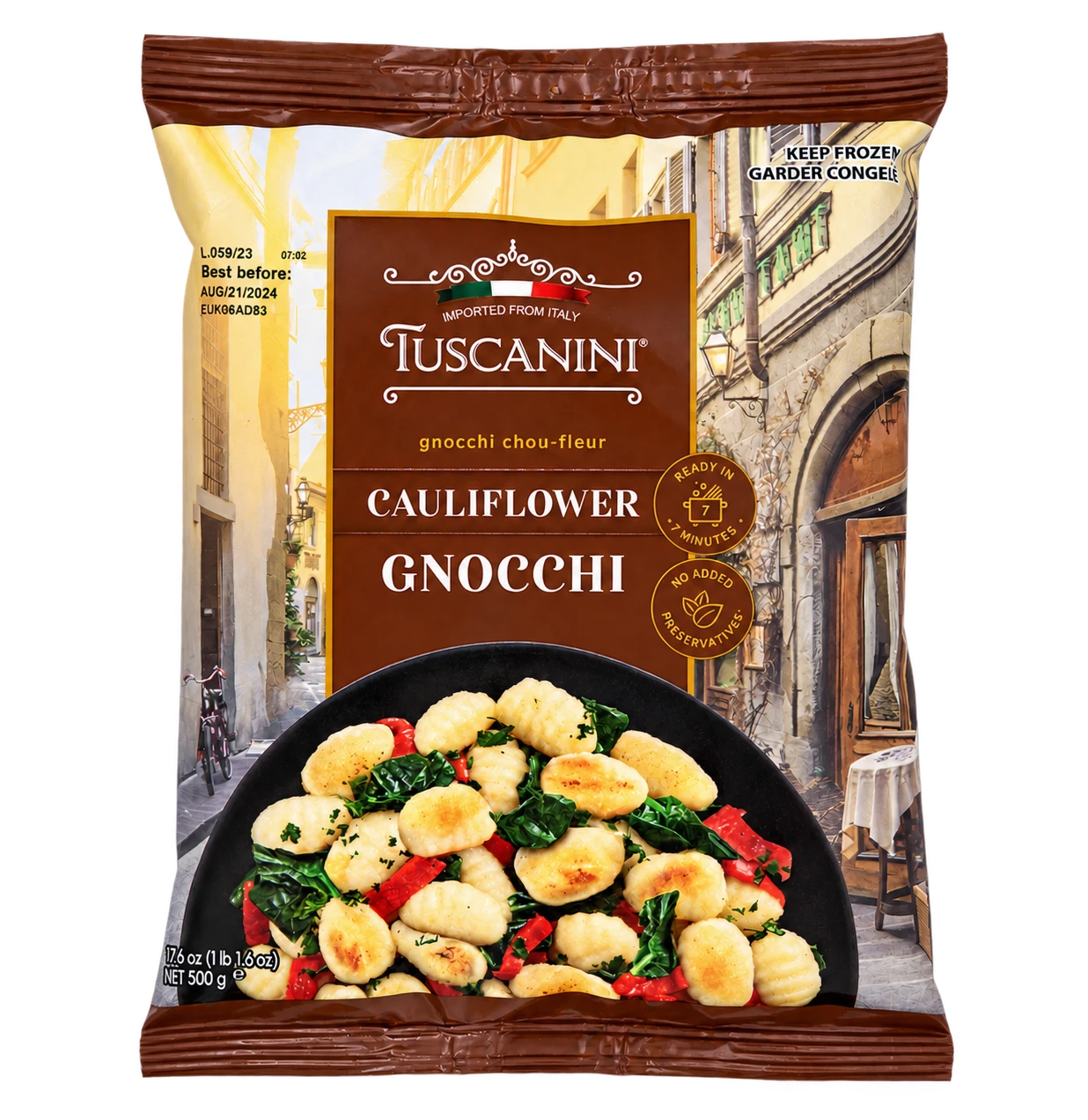 Frozen Cauliflower Gnocchi — enhanced original product photograph