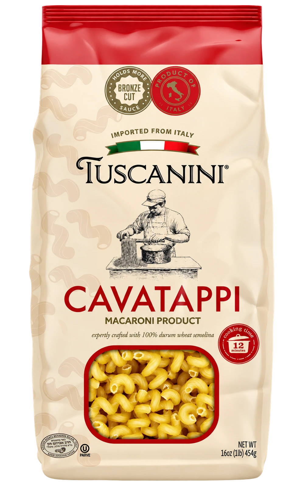 Bronze Cut Cavatappi — enhanced original product photograph