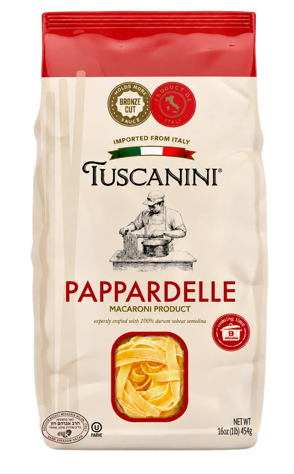 Bronze Cut Pappardelle — enhanced original product photograph